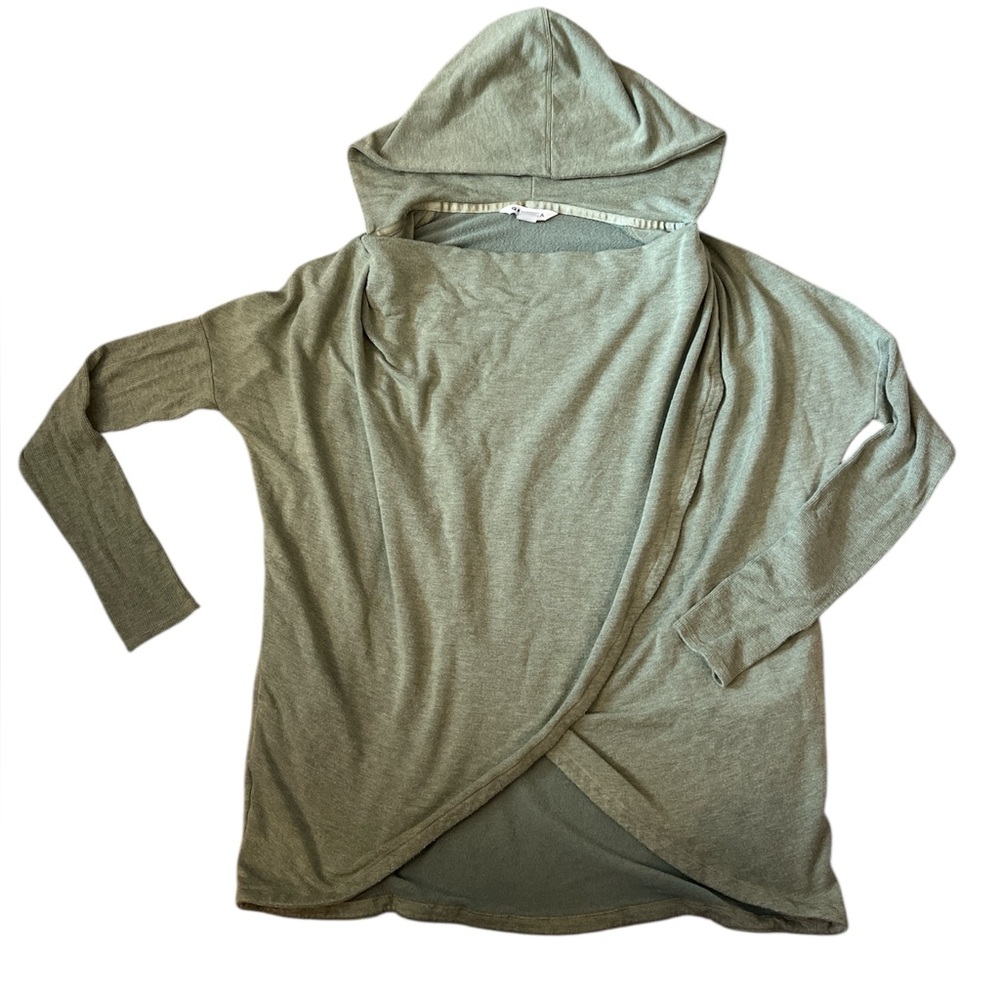 Athleta Purana Wrap Top, Hoodie, women’s size small, green, excellent condition